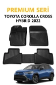 Black Gold Toyota Corolla Cross Hybrid 2022+ 3D Havuzlu Oto Paspas Premium thumbnail 1