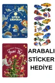 ARABALI STİCKER HEDİYELİ - OKUL ÖNCESİ RESİMLİ KİTAPLAR MASAL - UYKU ZAMANI - YENİ YIL thumbnail 1