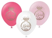 BALON BRIDE TO BE BASKILI 3 RENK KARIŞIK 100 ADET thumbnail 1