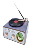 ULTRATEKNO Meier MD-1217BT Bluetooth Hoparlör & Radyo – Vintage Nostaljik Tasarım – USB, TF, AUX, FM/AM/SW - 1