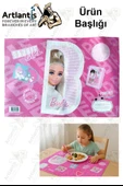 Beslenme Bezi Kız Modeli Yıkanabilir 32x47 cm 1 Adet Beslenme Örtüsü Okul Öncesi Kreş Anasınıfı İlkokul İçin İdeal - 1
