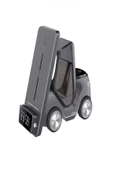 ULTRATEKNO T20 15W Dijital Saatli Forklift Şekli 5in1 Masaüstü Kablosuz Magsafe Şarj Standı - 1