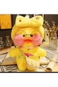 Sekk O Beyaz Lalafanfan Peluş Ördek Sarı konbin 30 Cm ( Ürün Görselde Gördüğünüz Gibi Gönderiliyor - 6