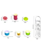 Vardem Raflı Renkli Emaye Tencere Tava Seti 7 Parça 683G5 - 3