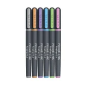 Adel Prime Ink İnce Uçlu Fineliner Kalem Metal Uç Pastel Renkler 0.4 mm 6 lı thumbnail 2