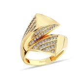 Altın Taşlı Set Yüzük - 1