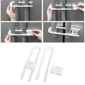 Bebek Çocuk Çekmece ve Dolap Koruma Raylı Güvenlik Sistemi Emniyet Kilidi (5284) - 3