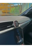 Taş Kaplamalı Mıknatıslı Araç İçi Telefon Tutucu Çift Kilit Sistemli - 1