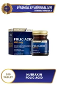 Nutraxin Folic Acid 400 mcg 100 Tablet thumbnail 1