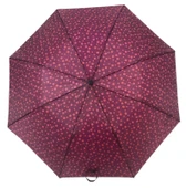 Otomatik Açılır 8 Telli 2 Katlamalı Kadın Şemsiyesi Rüzgara Dayanıklı Kırılmaz Portatif CV26L3 - 1