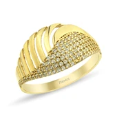 Altın Taşlı Yüzük - 1