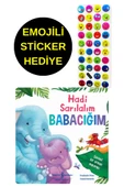 EMOJİLİ  STİCKER HEDİYE  - OKUL ÖNCESİ RESİMLİ KİTAPLAR  - HADİ SARILALIM BABACIĞIM thumbnail 1