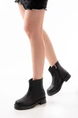 02-3033 Siyah Fermuarlı Günlük Kadın Bot thumbnail 2