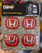 Universal Araç Uyumlu, Honda Jant Göbeği Arması, Sticker 4'lü Set 60mm thumbnail 1