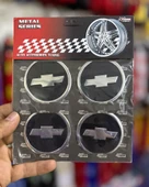 Chevrole Uyumlu Jant Göbeği Arması, Sticker 4'lü Set 60mm thumbnail 1