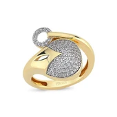 Altın Taşlı Set Yüzük - 1