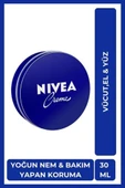 Nivea Creme Nemlendirici Bakım Kremi 30 ml, El,Yüz,Vücut İçin,Paraben İçermez, Tüm Cilt Tipleri thumbnail 1