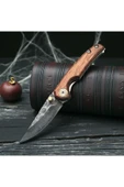 VAS.QUE El Yapımı Damasgus Çelik Çakı thumbnail 2