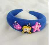 Taç Kız Çocuk Renkli Desenli Saç Aksesuarı - 1