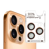 BİNANO IPHONE 17 PRO/17 PRO MAX/16 PRO/16 PRO MAX SAFİR TURUNCU KAMERA KORUYUCU - 1
