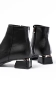 RM-500 Siyah Topuklu Fermuarlı Günlük Kadın Bot thumbnail 4
