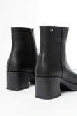 5109-3022 Siyah Fermuarlı Kalın Topuklu Günlük Kadın Bot thumbnail 5