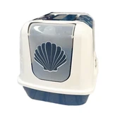 Moderna Trendy Midye Desenli Kapalı Kedi Tuvaleti thumbnail 1