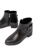 270-3030 Siyah Toka Aksesuarlı Fermuarlı Günlük Kadın Bot thumbnail 1