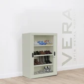 Sürgülü Kapaklı Metal Ayakkabılık – Geniş Raflı Kiler & Arşiv Dolabı thumbnail 1