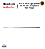 Mitsubishi Outlander Krom Alt Bagaj Çıtası 2007-2013 P. Çelik Uyumlu thumbnail 3