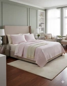 TAYTÜYÜ NUBUK YATAK ÖRTÜSÜ ÇİFT KİŞİLİK TOSKANA PUDRA thumbnail 1