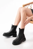 812-2012 Siyah Fermuarlı Günlük Kadın Bot thumbnail 1