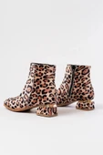 RM-500 Leopar Topuklu Fermuarlı Günlük Kadın Bot thumbnail 5