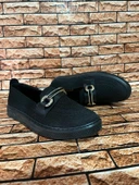 GÜNLÜK TRİKO DÜZ TAŞLI KADIN BABET SİYAH thumbnail 1