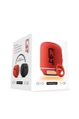 Powewray C4 Kırmızı Taşınabilir Bluetooth Hoparlör Ses Bombası Sese Duyarlı Led Işık - 5