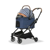 EuroDog Katlanabilir Köpek Arabası Mavi 67x49x100 Cm - 1