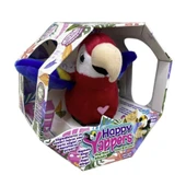 Peluş Ses Tekrarlı Hayvan Bileklik Aksesuar - Kırmızı Papağan - 2