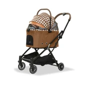 EuroDog Katlanabilir Köpek Arabası Kahverengi 67x49x100 cm - 3