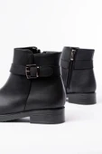 165-204/1 Siyah Toka Aksesuarlı Fermuarlı Günlük Kadın Bot thumbnail 5