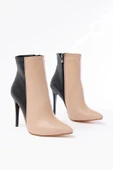 LS-216 Nut Yüksek İnce Topuklu Fermuarlı Kadın Bot thumbnail 5