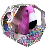 Peluş Ses Tekrarlı Hayvan Bileklik Aksesuar - Pembe Flamingo - 2