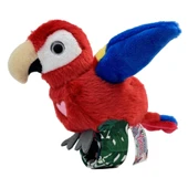 Peluş Ses Tekrarlı Hayvan Bileklik Aksesuar - Kırmızı Papağan - 1