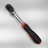 Cırcır Lokma Kolu 72 Diş 1/4 Sağlam Gövde Krom Vanadyum Aşınmaya Dayanıklı Metal Tamir Anahtarı - 1