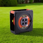 Kaset Tipi 3x1.5 mm² 20 Metre CCA Makaralı Uzatma Kablosu Termal Sigortalı Sağlam Seyyar Güvenli thumbnail 7