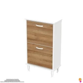 Modilayn UMAY Asma Kapı Önü 52x90x26 cm’ lik 2 Düşer Kapak 4 Göz Bölmeli Ayakkabılık thumbnail 6