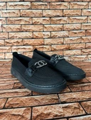 TAŞLI GÜNLÜK ORTORPEDİK TABAN KADIN TRİKO BABET SİYAH thumbnail 2