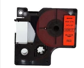 Dymo 43617 Kırmızı Üzerine Siyah 6mm Muadil Etiket - 2