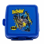 Beslenme Kutusu 4 Bölmeli Batman Mavi Renk Erkek Figürlü 1 Adet Yemek Saklama Kabı Beslenme Çantası - 1