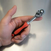 Cırcır Lokma Kolu 72 Diş 1/4 Sağlam Gövde Krom Vanadyum Aşınmaya Dayanıklı Metal Tamir Anahtarı - 4