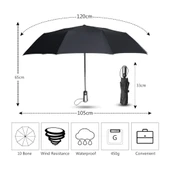 10 Telli Siyah Kaliteli Şemsiye thumbnail 6